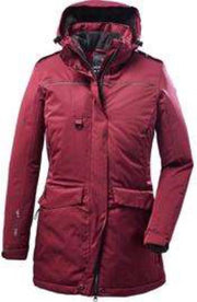 Killtec Ostfold dames winterparka wijnrood - maat 38