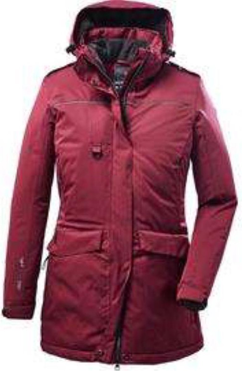 Killtec Ostfold dames winterparka wijnrood - maat 38