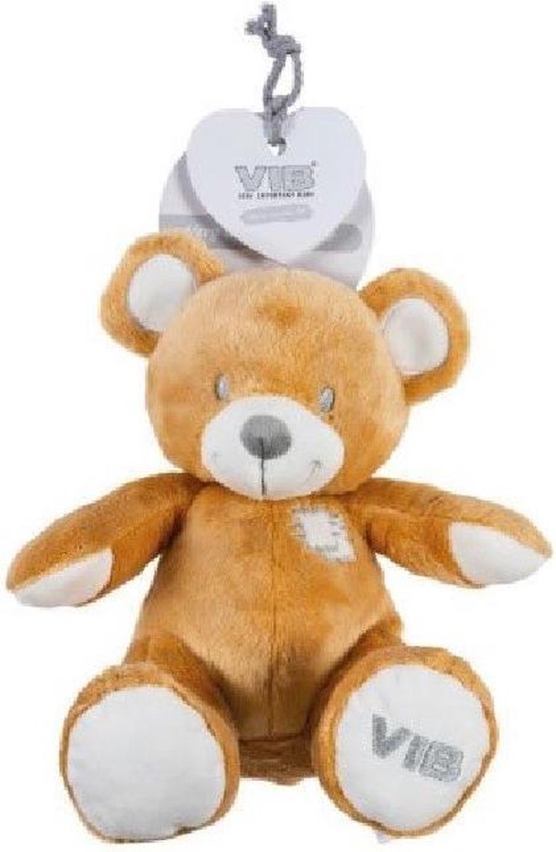 Pluche lichtbruine beer 35cm Very Important Baby-VIB