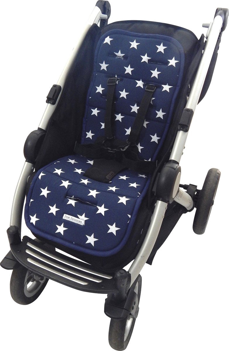 Bliss Buggy Inlegkussen - Ster Donkerblauw