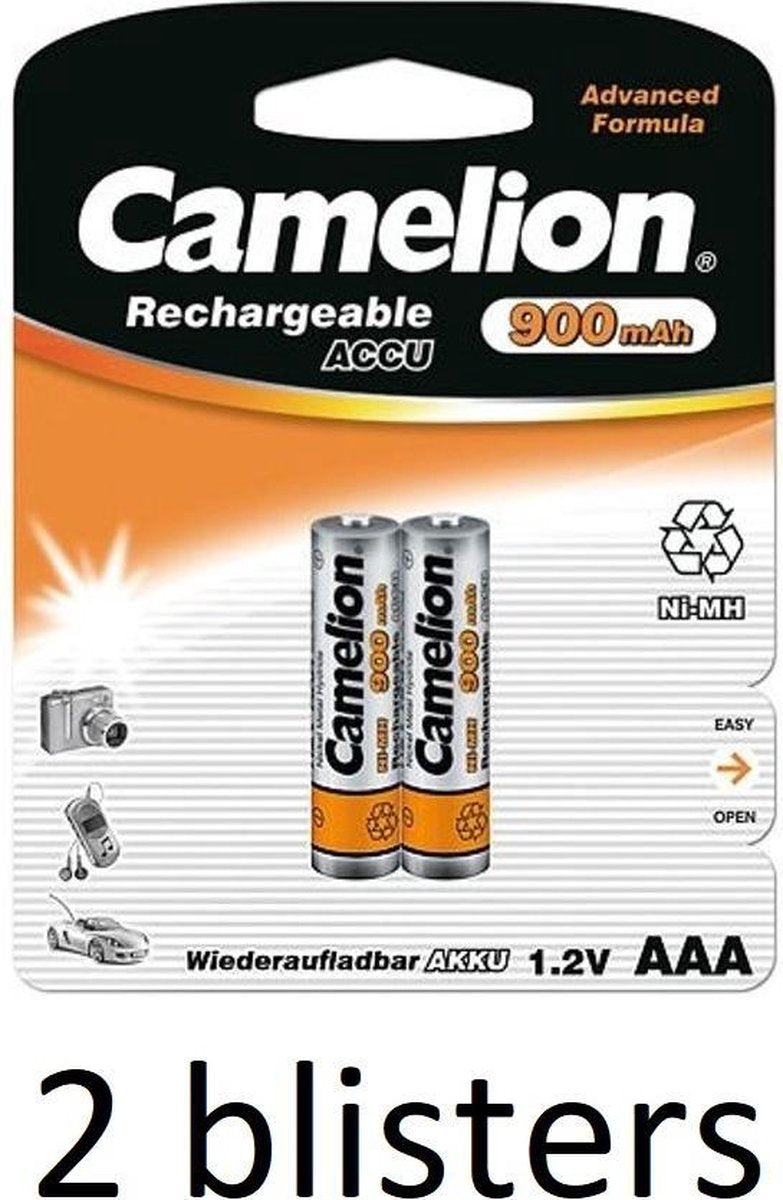 Camelion AAA oplaadbare batterijen 900mah - 4 batterijen