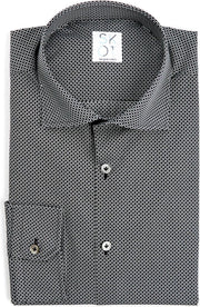 SKOT Fashion Duurzaam Overhemd Heren Serious Dark - zwart - Maat 45