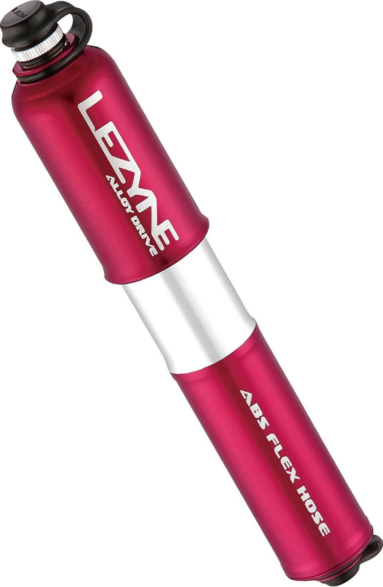 Lezyne Alloy Drive Medium - Minipomp - Aluminium - Presta/Schrader Ventiel - Rood