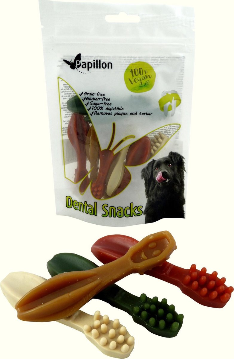 Vegan tandenborstel mix 4 kleuren klein