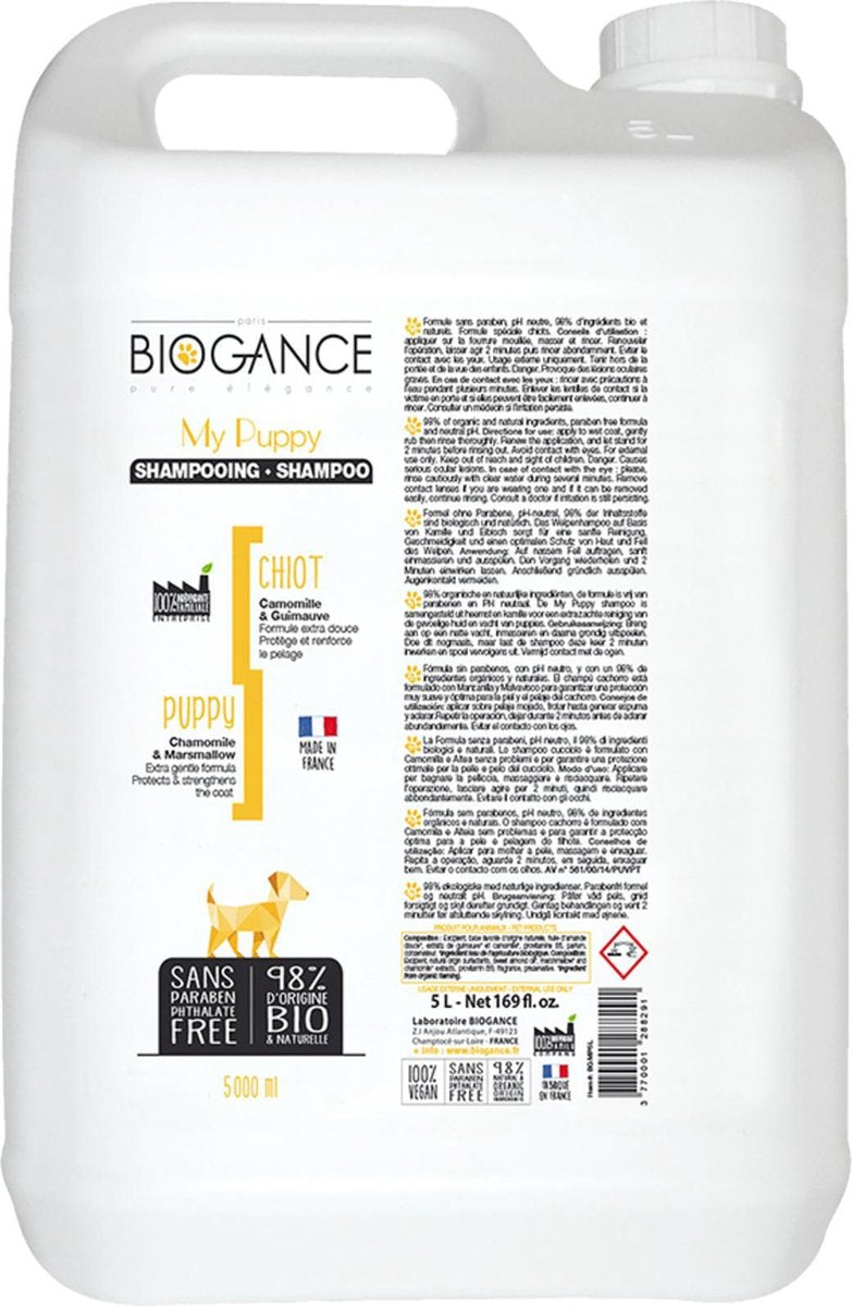 Biogance hond puppy shampoo 5L