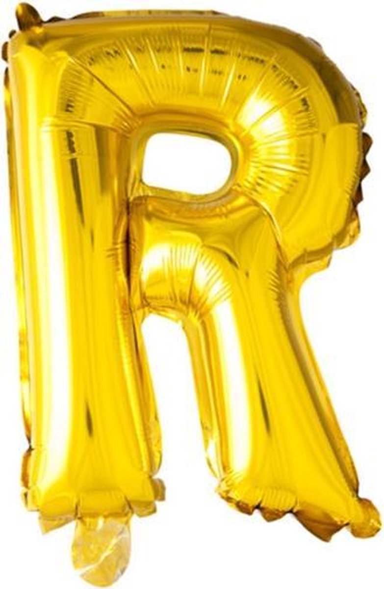 ballon - 100 cm - goud - letter - R