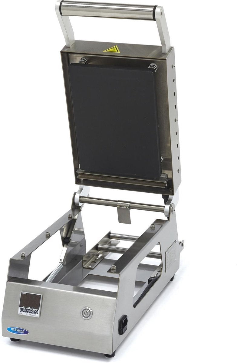 Tray Sealer Machine Small 250 x 180 mm - excl. Mal - 6 tot 8 trays per minuut -  RVS - Tray Sealer / Sealapparaat / Topsealmachine - Maxima