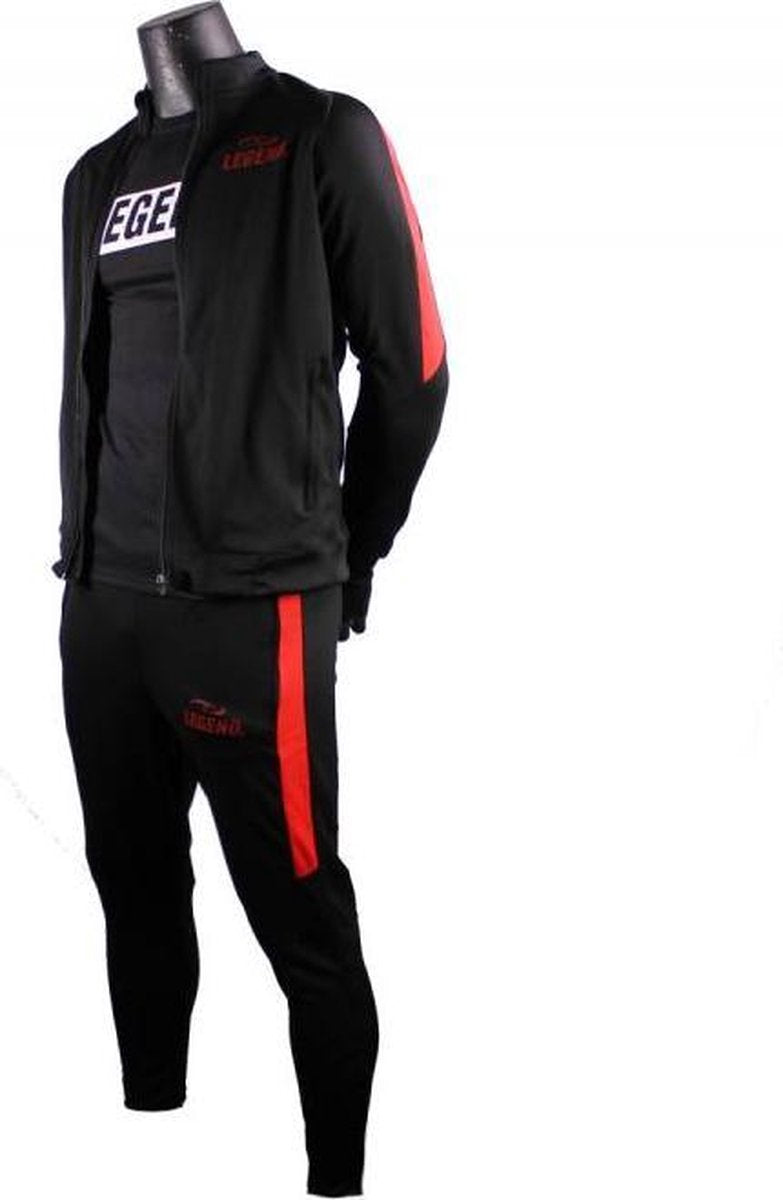 Trainingspak Legend DryFit zwart/Rood  XS