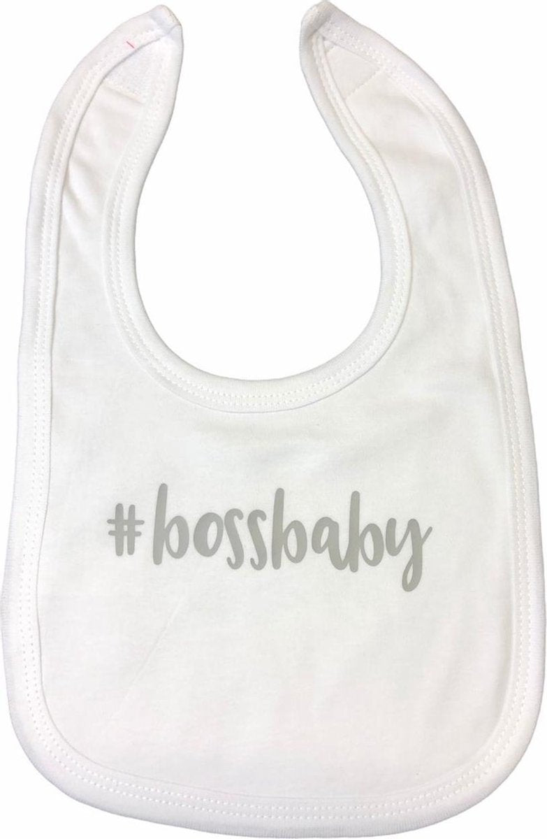 Soft Touch Slabber Bossbaby Jongens 33 Cm Katoen Wit/grijs