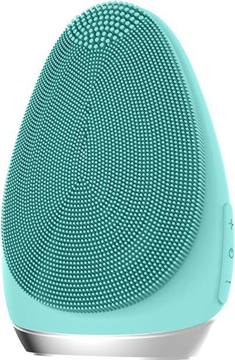 FettleLife™ Glow Super Soft - Gezichtsborstel met Gezichtsmassage - Gezichtsreinigingsborstel Facial Cleanser en Mee-eter verwijderaar (Turquoise)