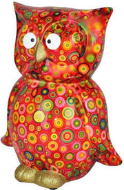 Pomme pidou Uil Bo | Spaarpot | Large | Crimsonred Lucky Circles