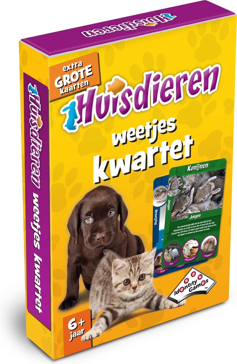 Huisdieren Weetjeskwartet - Kaartspel - Special Edition