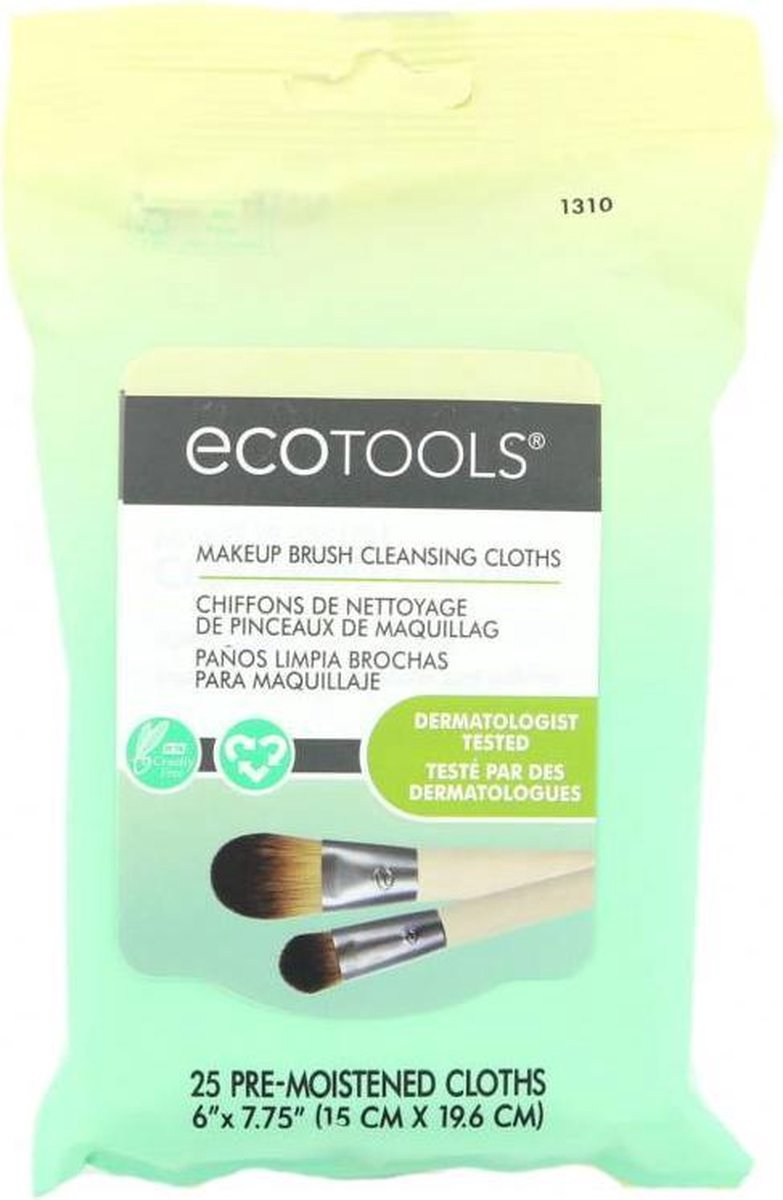 Ecotools Make-up Brush Cleansing Wipes - Kwasten reiniger