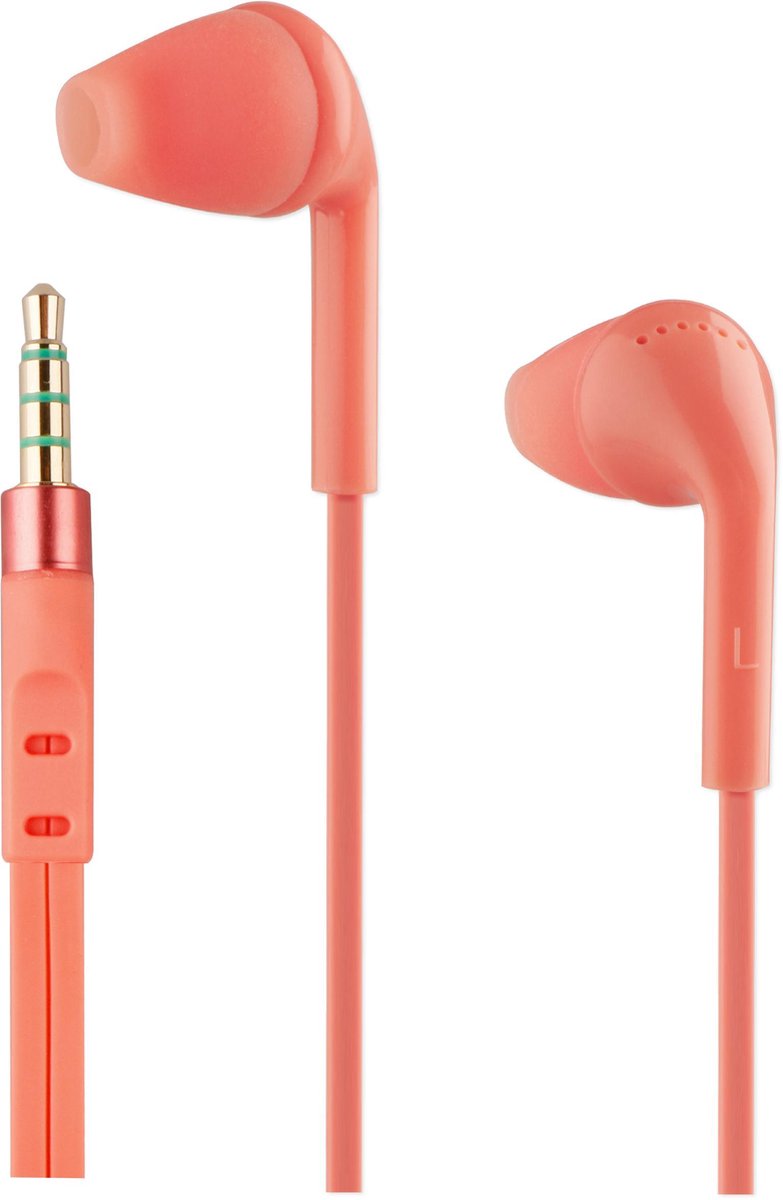 BeHello Oordopjes met afstandsbediening 3.5mm - Rood