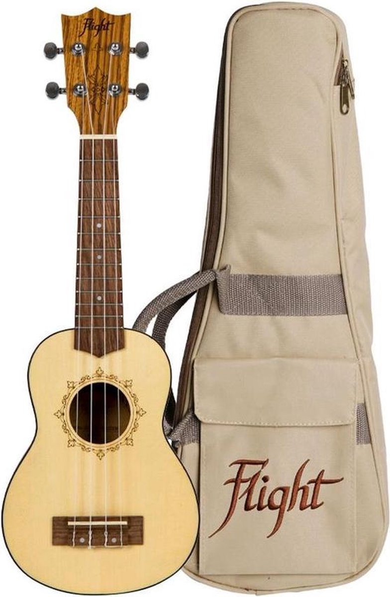 DUS320 Soprano Ukulele - Zebrawood B&S