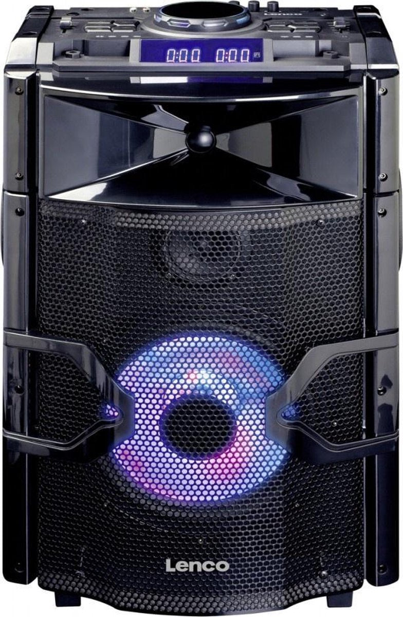 Lenco PMX-250 - Party Speaker met 200w vermogen incl microfoon - Zwart