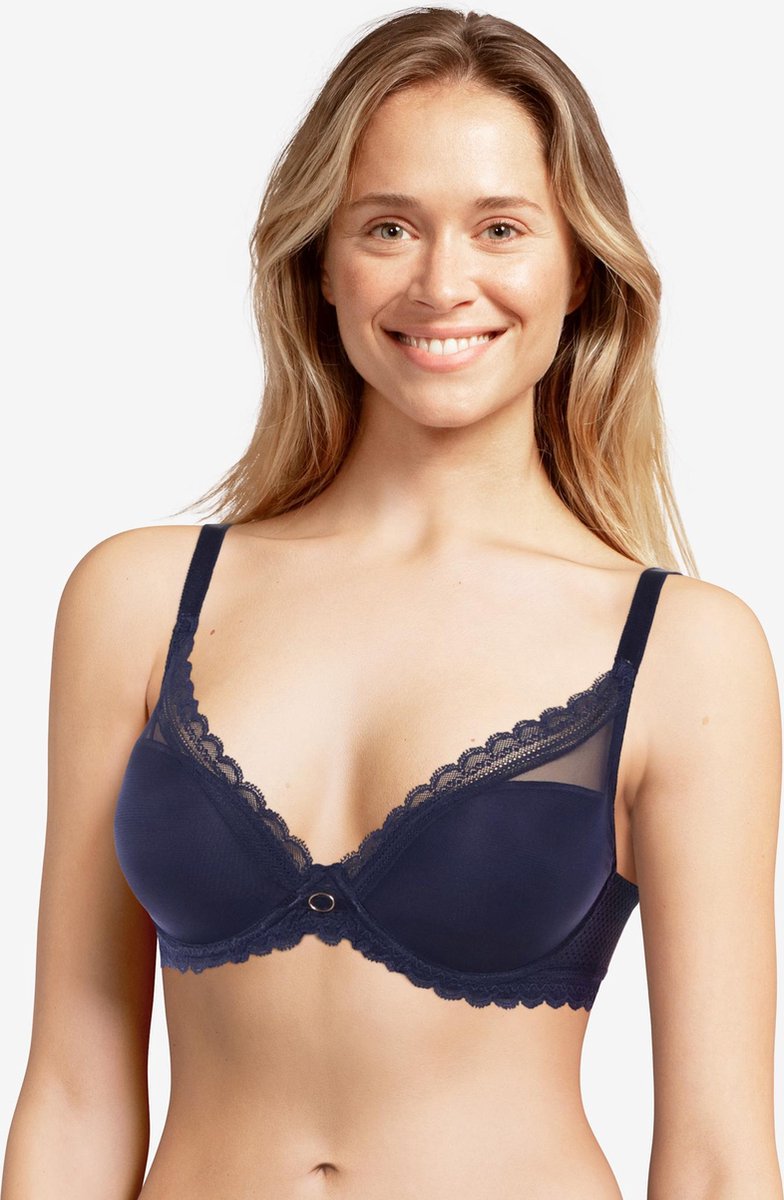 Chantelle Parisian Allure T-shirt BH Blauw 80 D