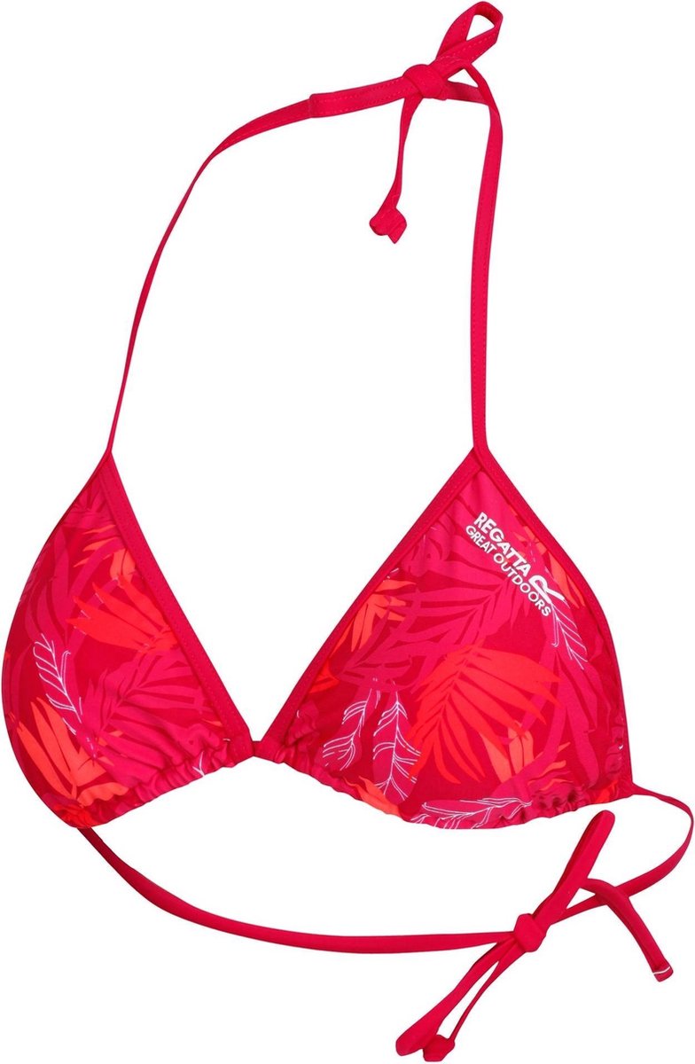 Regatta - Dames Bikini Top - Dark Cerise Tropical - Maat 38