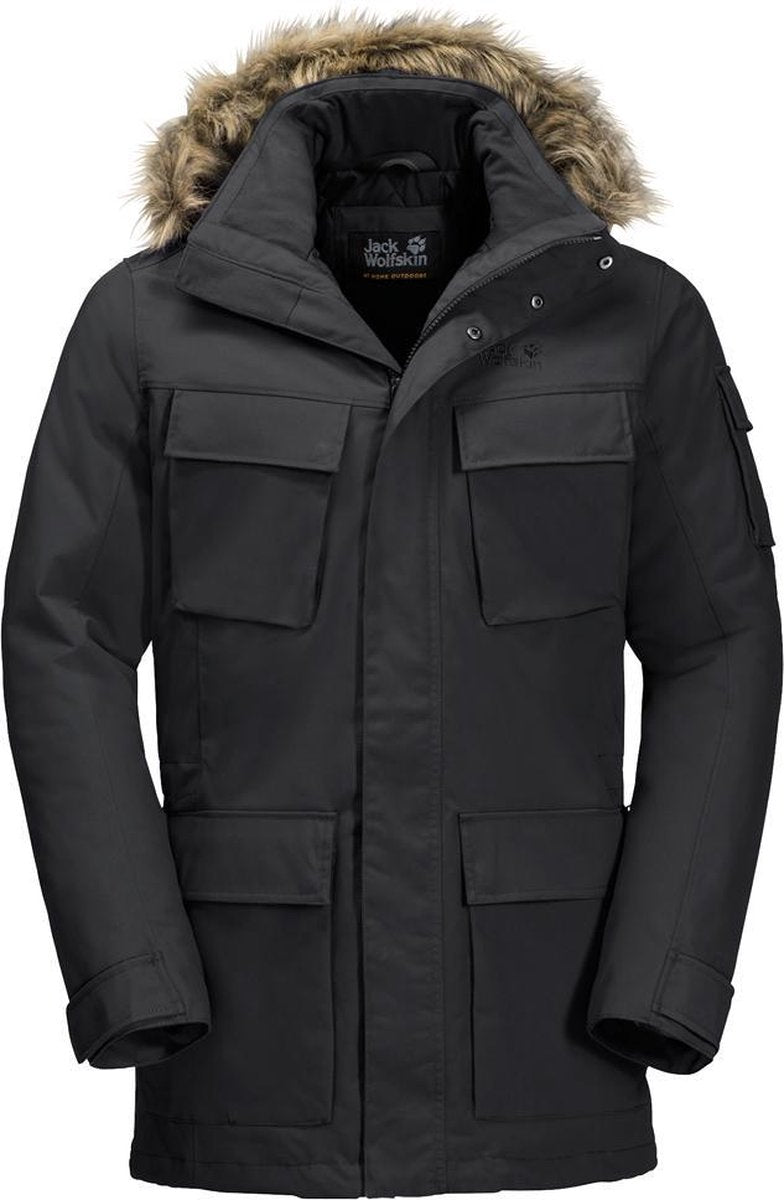 Jack Wolfskin Glacier Canyon Outdoorjas Heren - Black - Maat XL