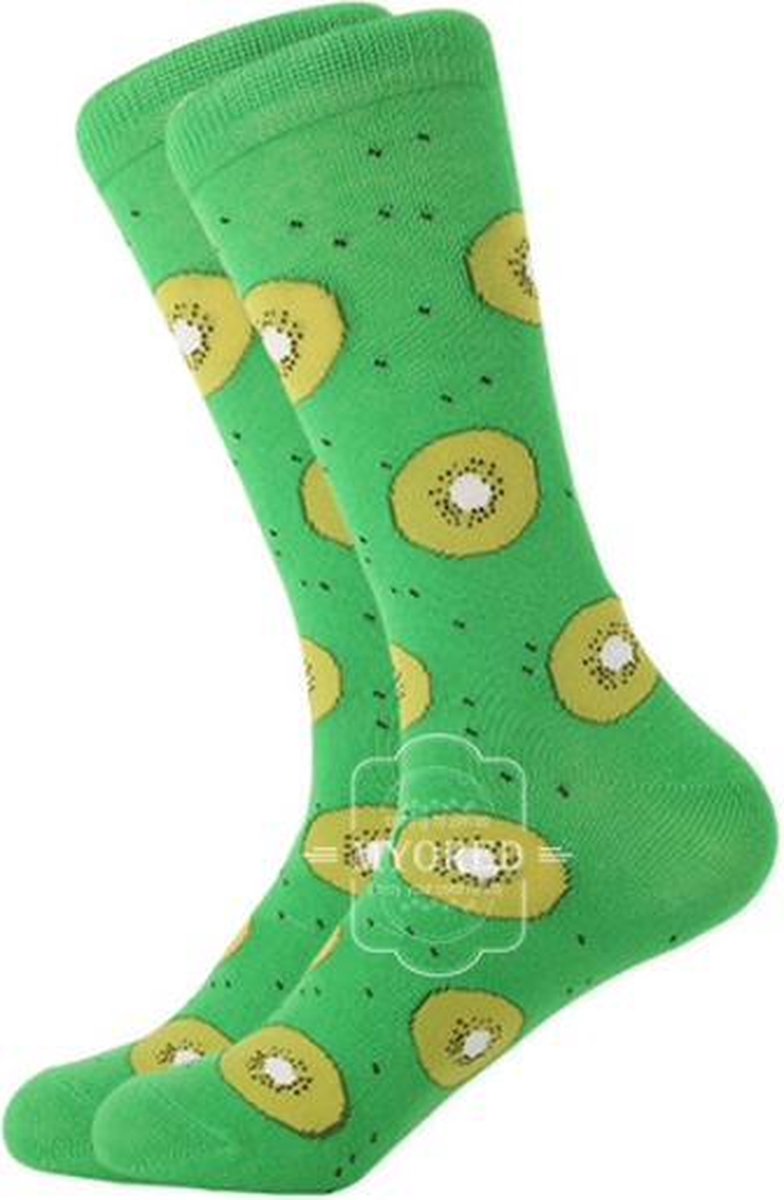 Fun sokken ‘Kiwi’s met groen’ (91070)