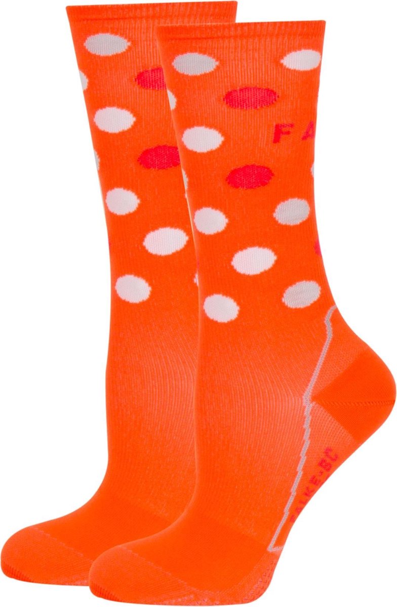 Falke Sportsokken - Maat 37/38 - Unisex - oranje/wit/roze