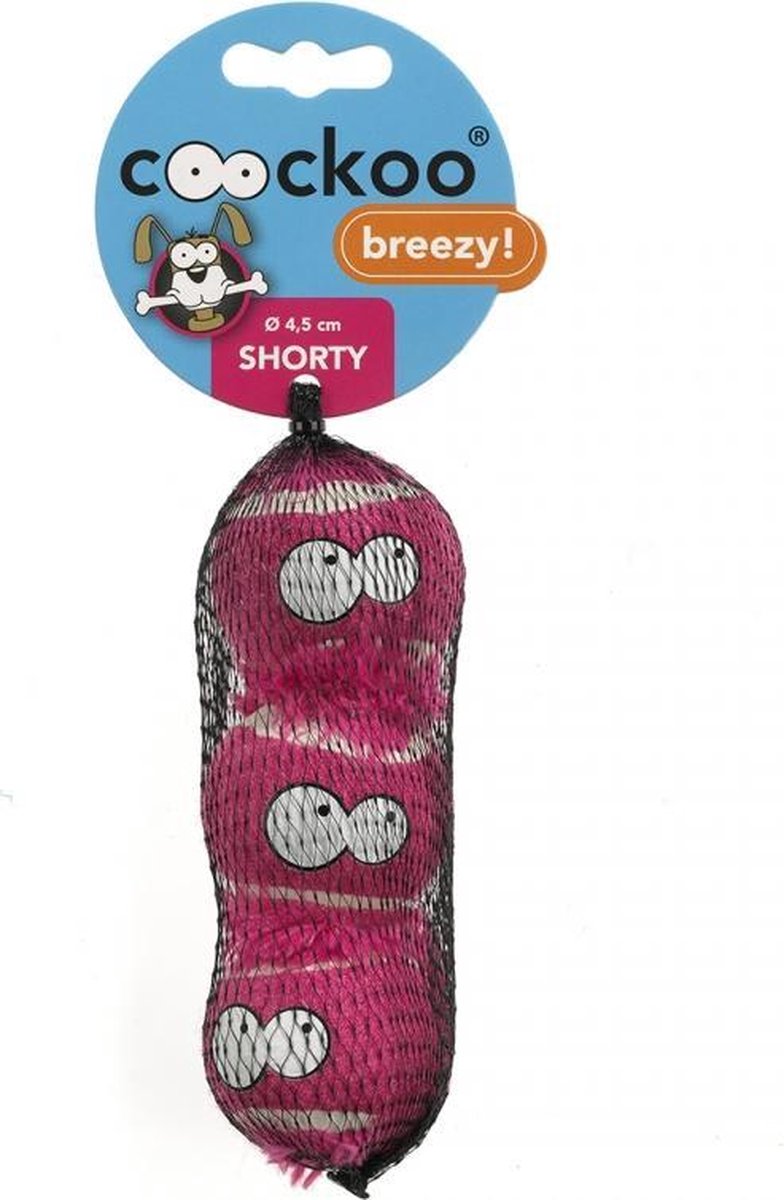 Coockoo Tennisball breezy small 3pcs Roze 4
