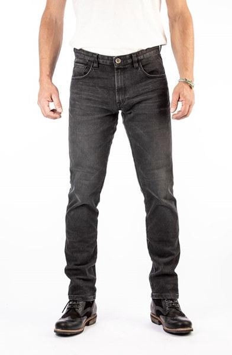 ROKKER Rokkertech Tapered Slim Black Motorcycle Jeans L36/W30