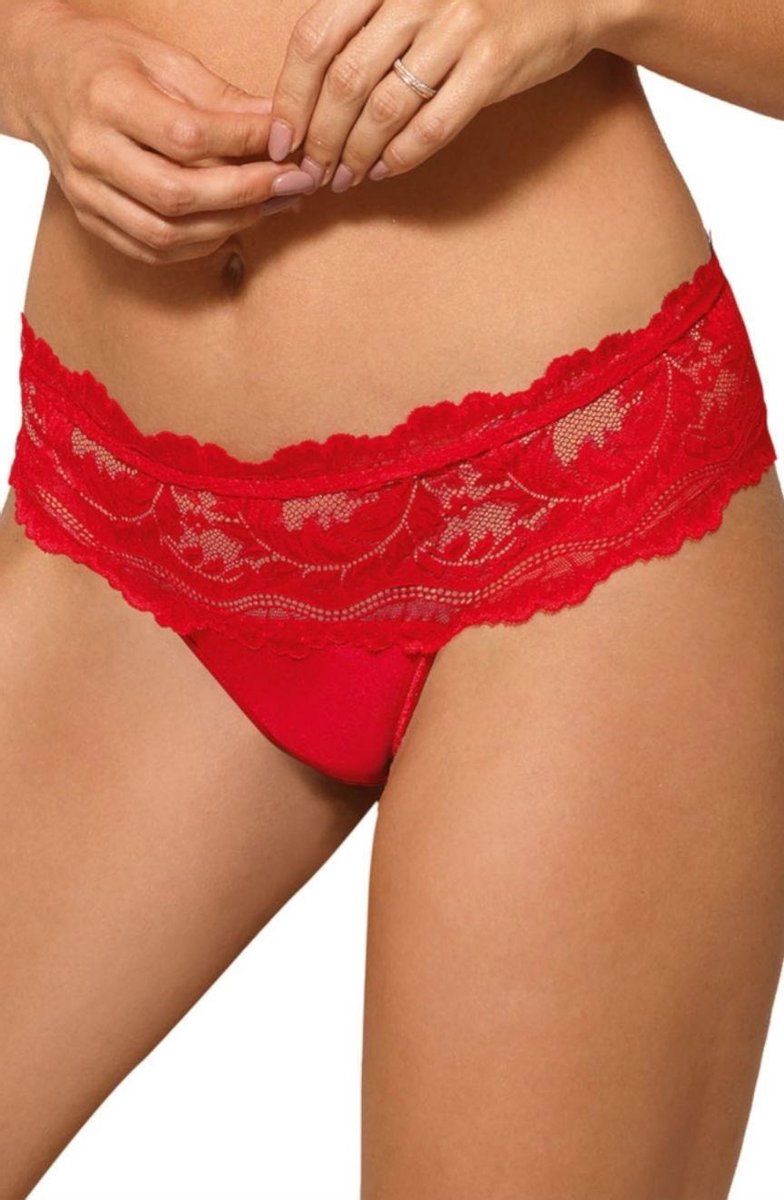 Roza- Sefia- string- rood S