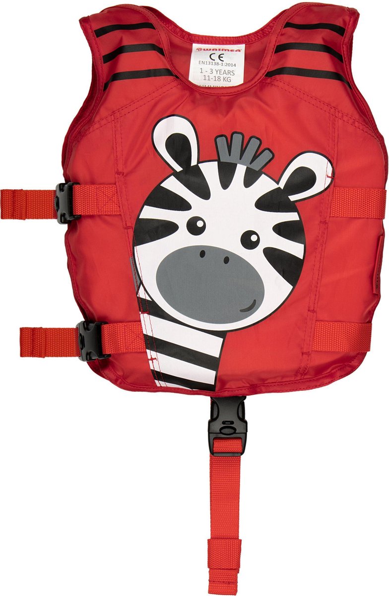Waimea Zwemvest Dier - 1-3 Jaar - 11-18 kg - Rood/Zwart