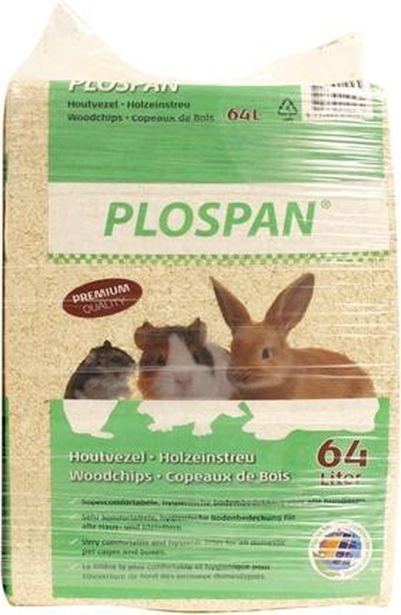 Plospan houtvezel - 64 ltr - 4 stuks