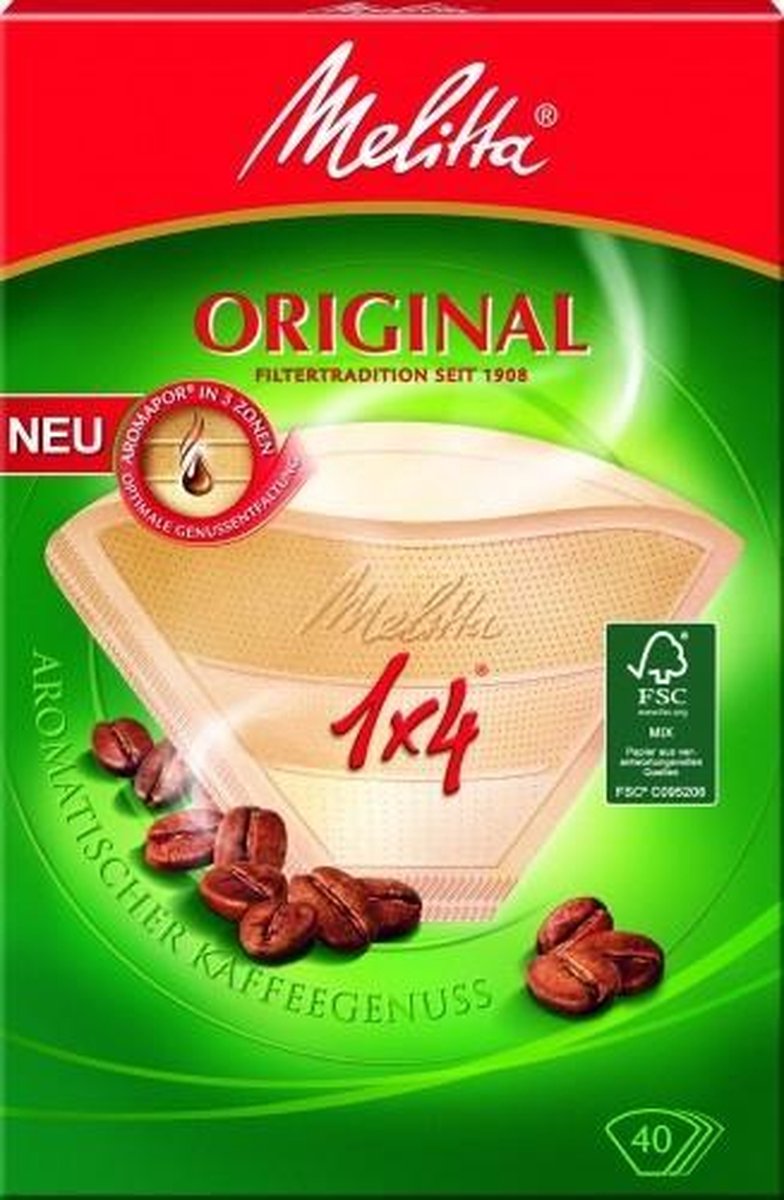 Melitta Aroma-Filtertüten 1x4 Houseware filter Bruin