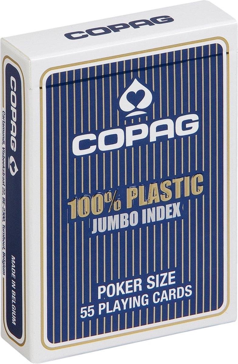 Cartamundi Speelkaarten Poker Blauw 55 Stuks