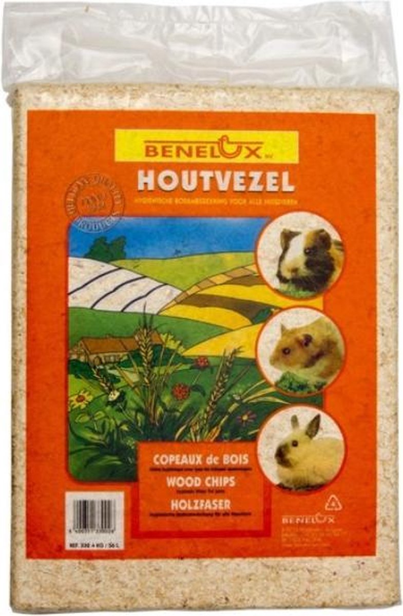Bodembedekking houtvezels - 4 kg - set van 3 stuks