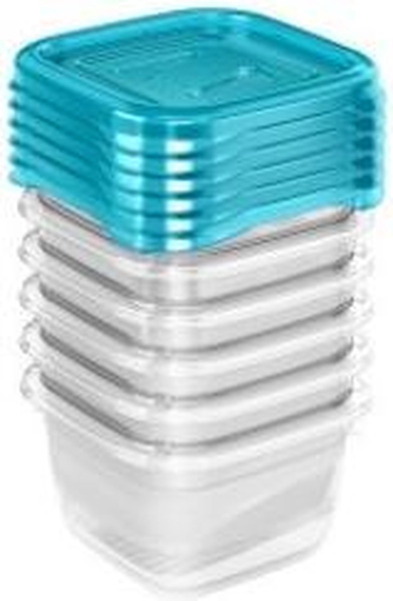FREDO FRESH VERSHOUDDOZEN TRANSP/BLAUW SET 6  06X06X04 - 0
