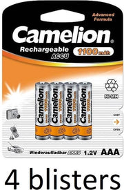 4x Camelion NH-AAA1100BP4 Rechargeable battery Nikkel-Metaalhydride (NiMH)