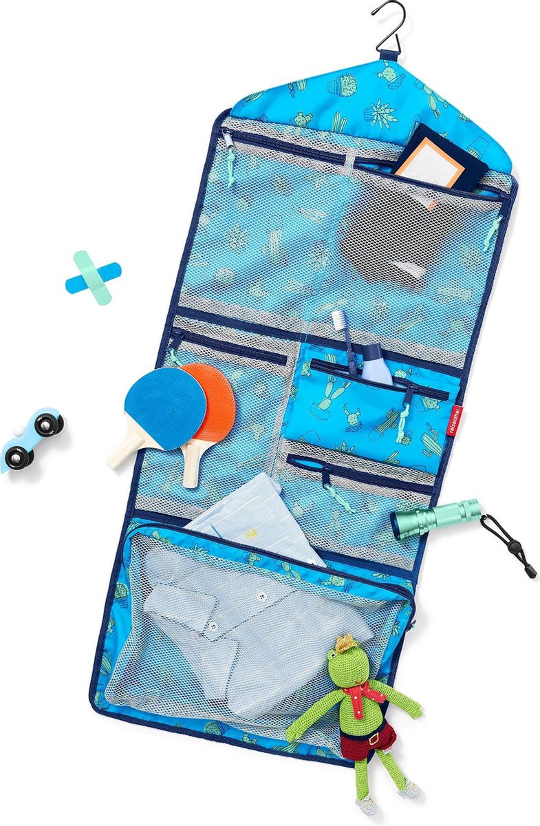 Reisenthel Myorganizer Kids Wand organizer Oprolbaar - Polyester - Cactus Blue Blauw