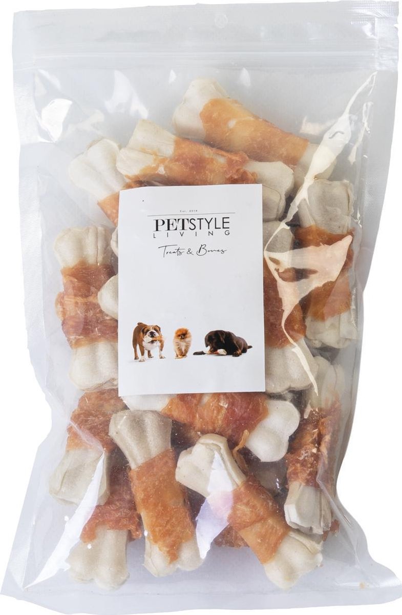 Petstyleliving - Wit geperst bot met kip 7