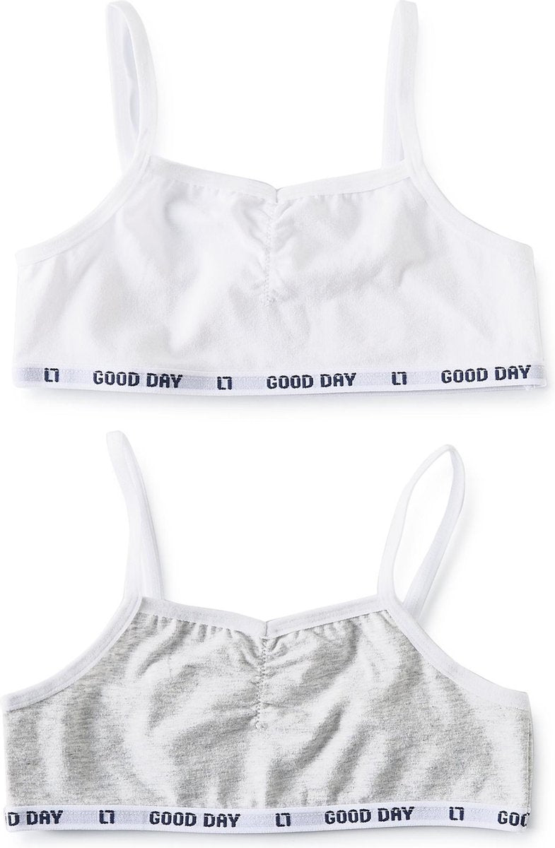 Little Label | meisjes bralette - 2 stuks | wit