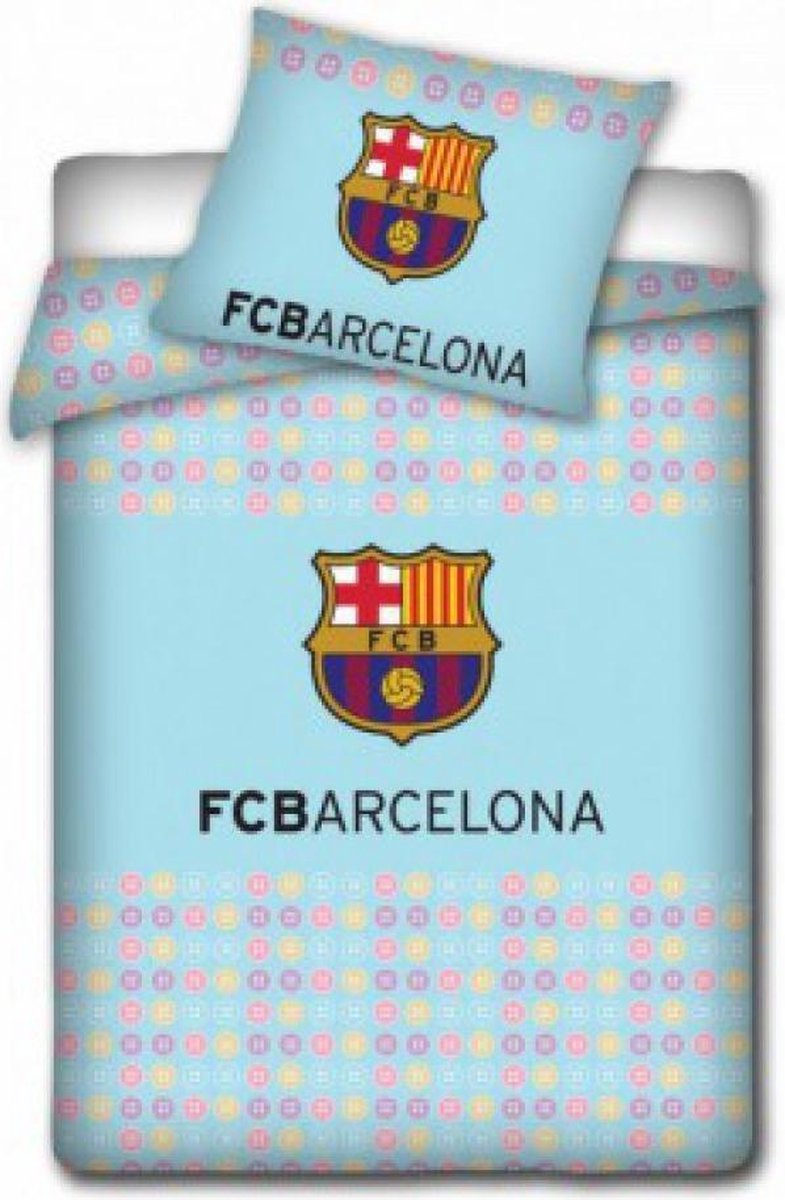 Carbotex Dekbedovertrek Fc Barcelona - L.blauw 100 X 135 Cm