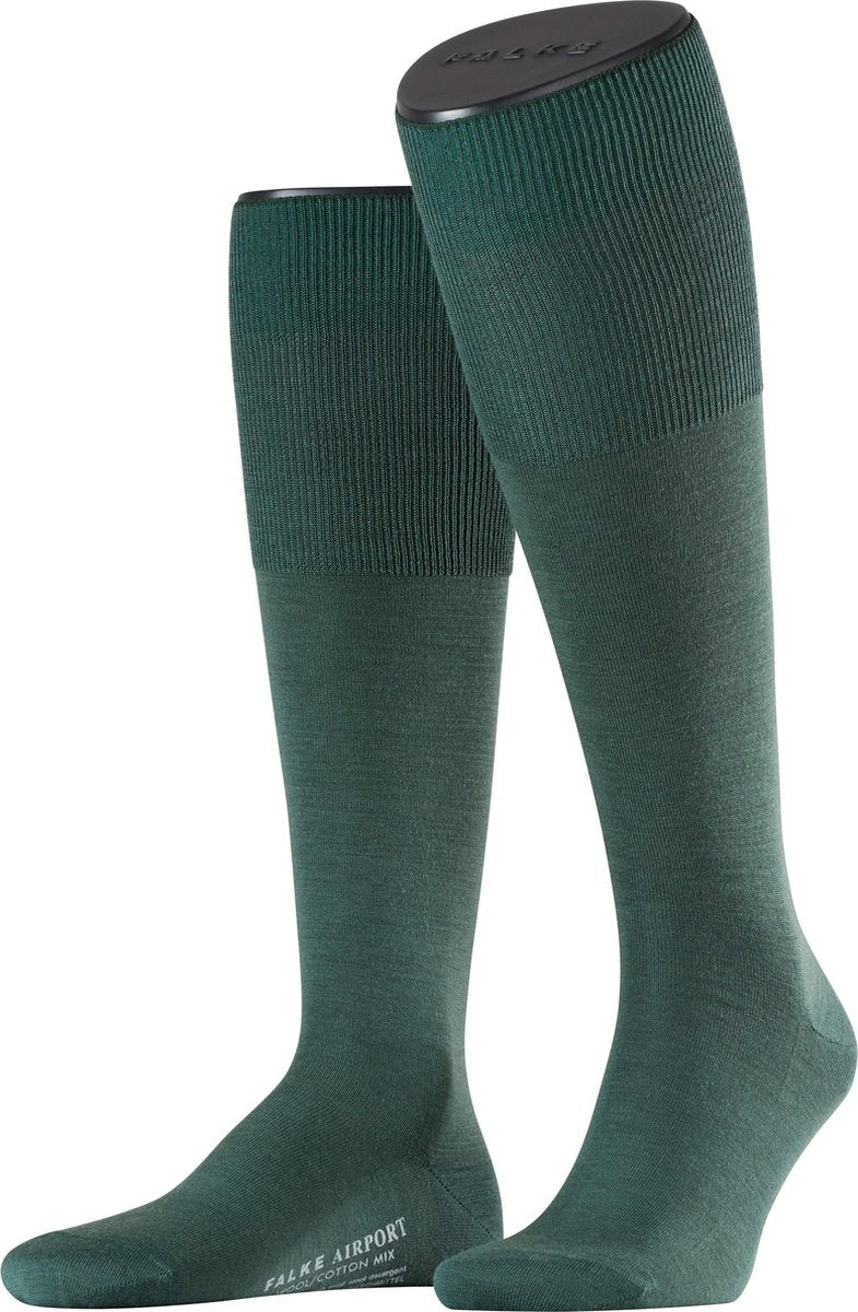 FALKE Airport Heren Kniekous 15435 - Groen 7504 malachite Heren - 47-48