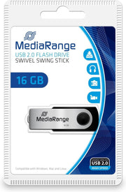 MediaRange Flexi Blister  - USB-stick - 16 GB