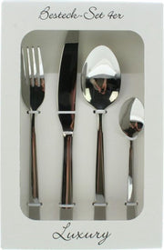 BS - Luxe Bestek Set 4 Delig - Zilver Kleurig - Luxe Bestekset