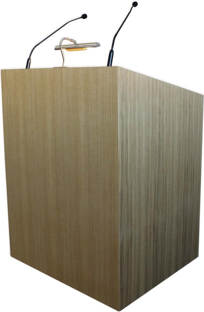 In hoogte verstelbaar kersenkleur houten katheder Confidential