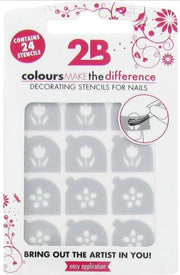 Nail art stencil 04 tulip