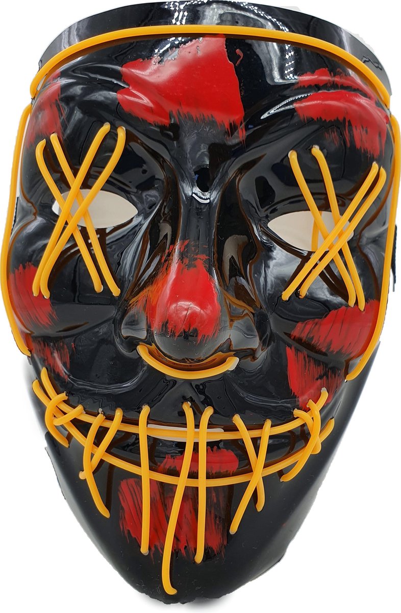 The Purge Halloween Masker Led licht Geel