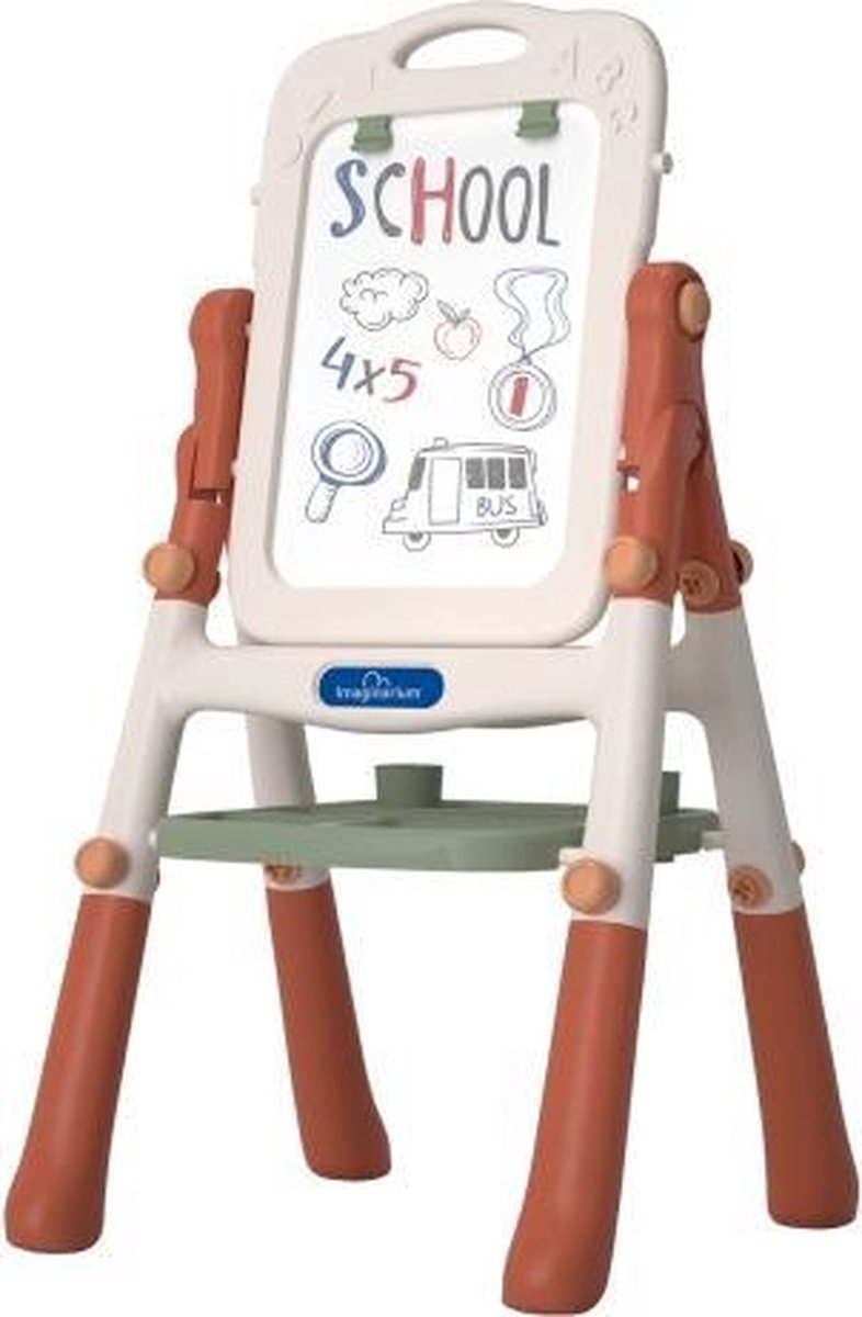 Imaginarium Magnetisch Tekenbord - Dubbelzijdig Draaibaar - Staand Schoolbord