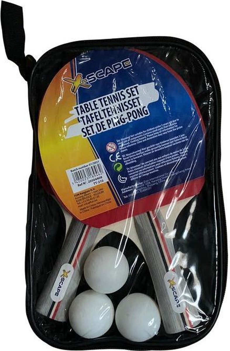 X-Scape Tafeltennisset Met 3 Ballen