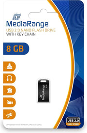 MediaRange Nano Flash Drive - USB-stick - 8 GB