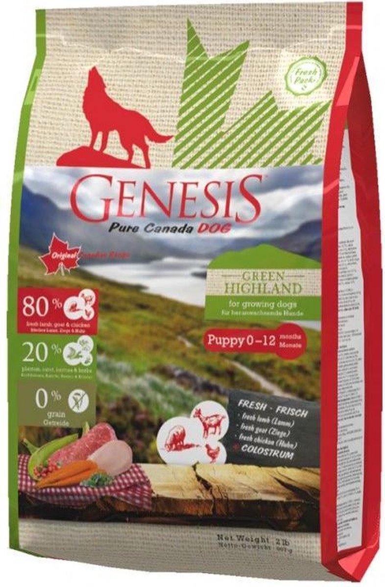 Genesis Pure Dog Puppy Green Highland Inhoud - 2