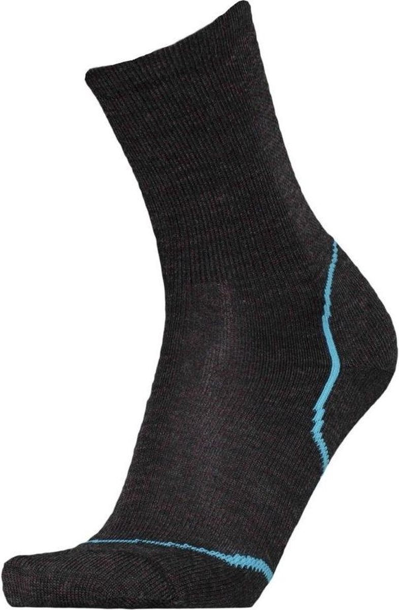 Uphillsport Fietssokken 2-laags L3 Merinowol Zwart/blauw Maat 39/42